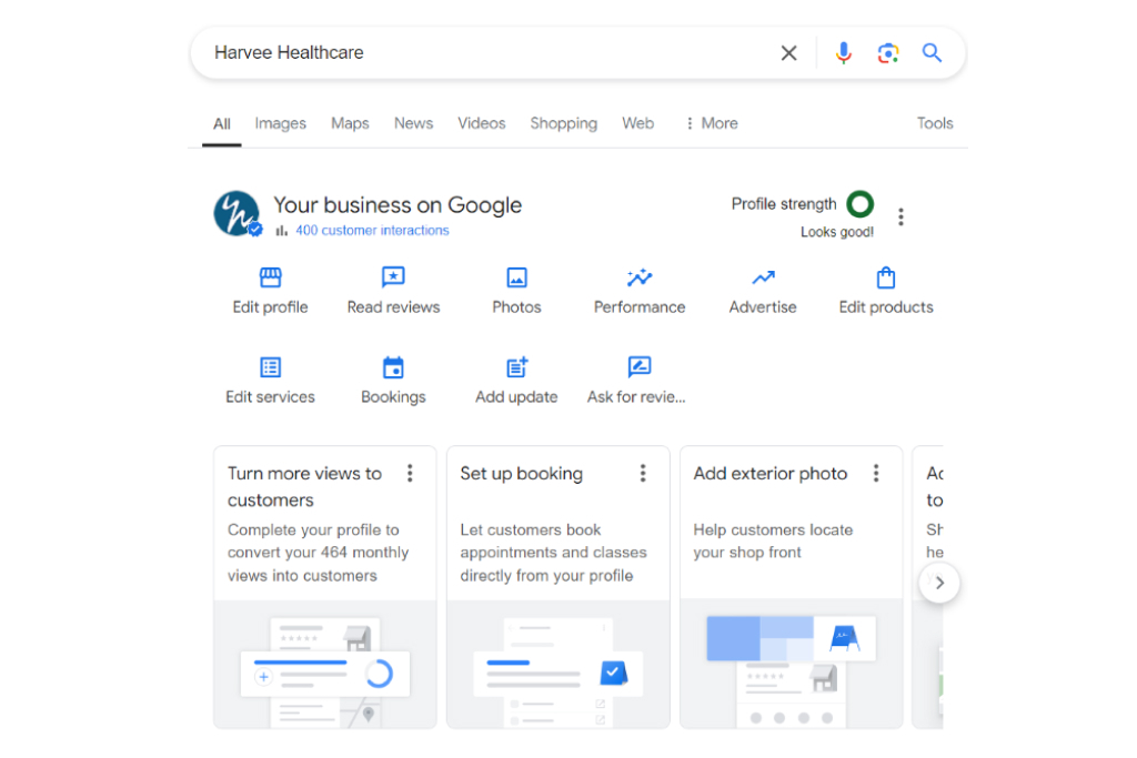 How Google My Business Profile look like?